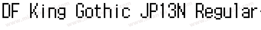 DF King Gothic JP13N Regular字体转换